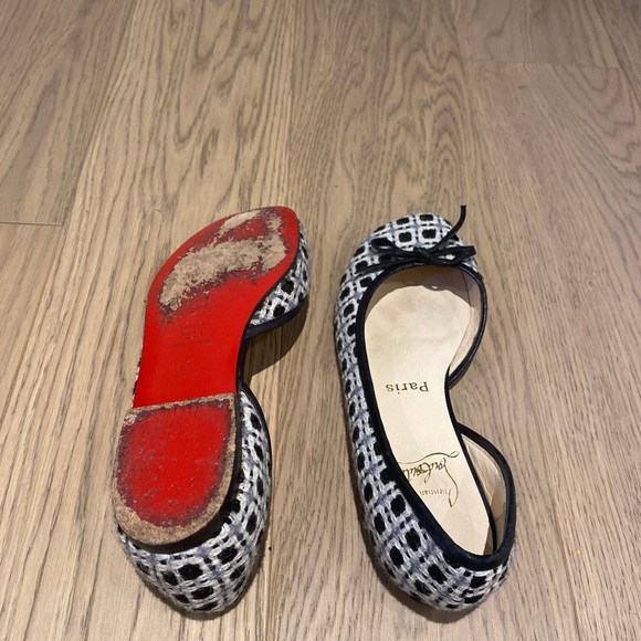 Christian Louboutin plaid flats in size 36 - Picture 2 of 3